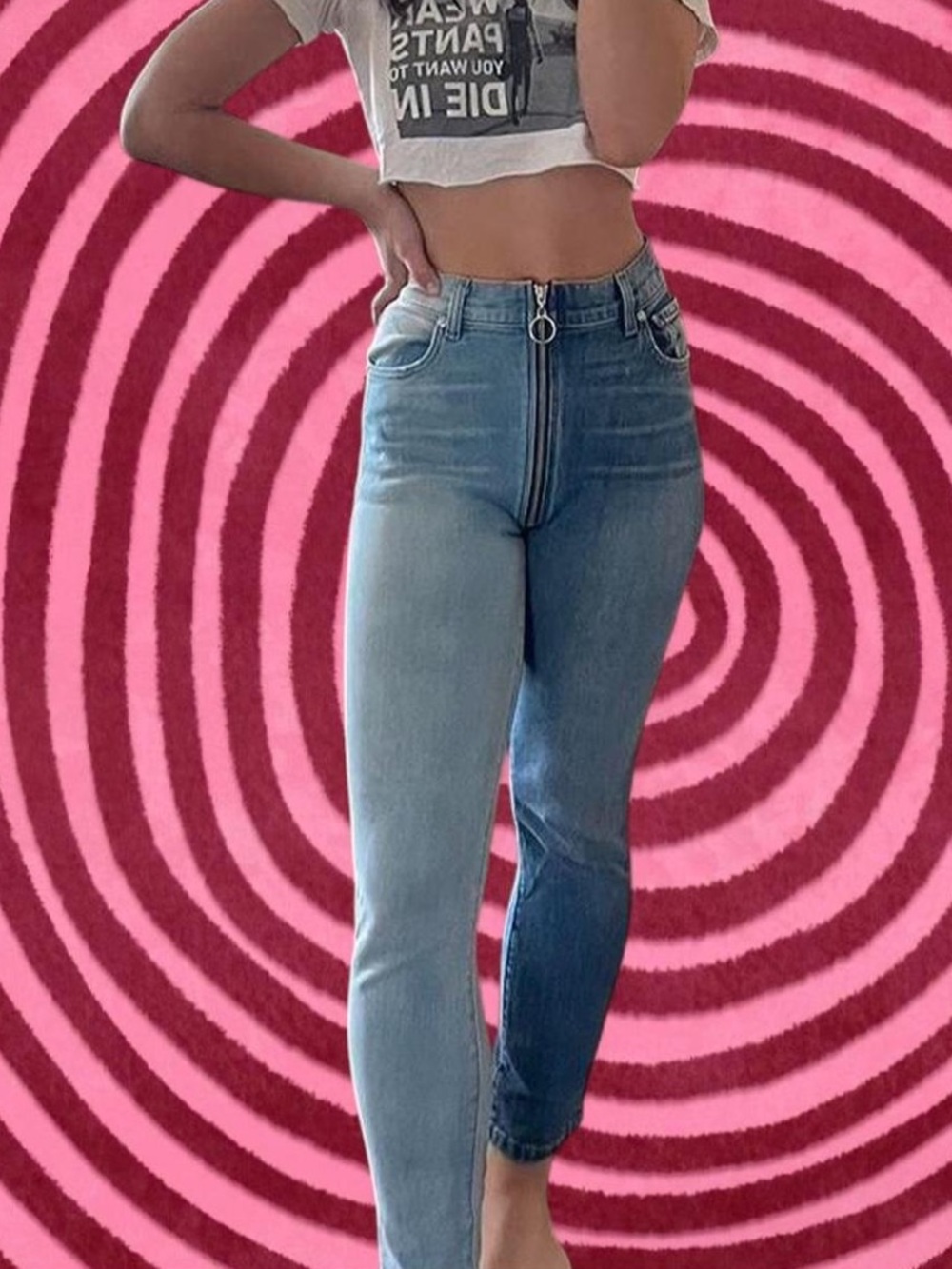 Revive Split Zip Jeans